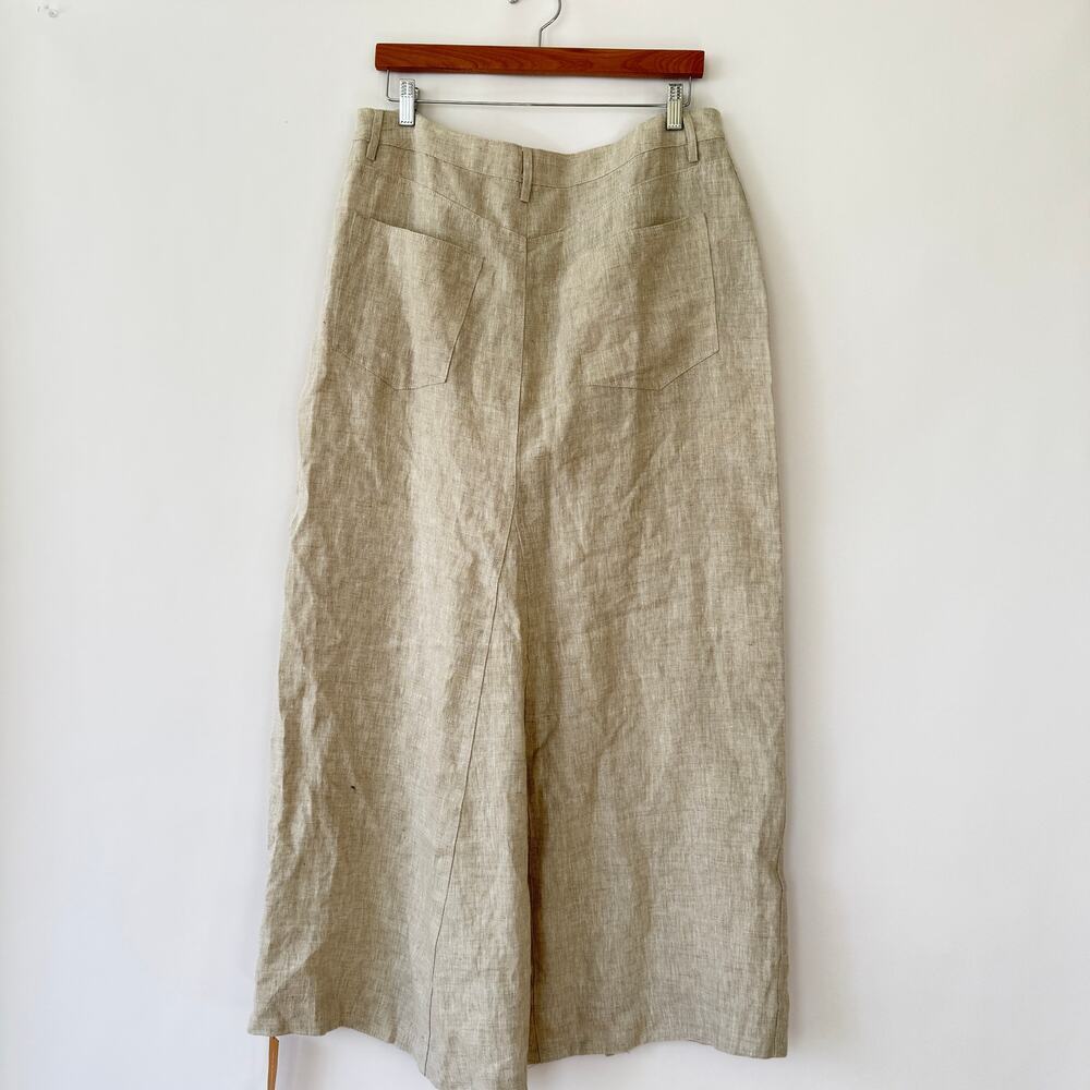 Reformation Natural Linen 2 piece Midi Skirt with top - Picture 7 of 12